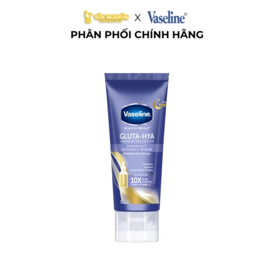 Dưỡng Thể Vaseline Gluta-Hya Serum Burst Lotion Overnight Radiance Repair 70ml