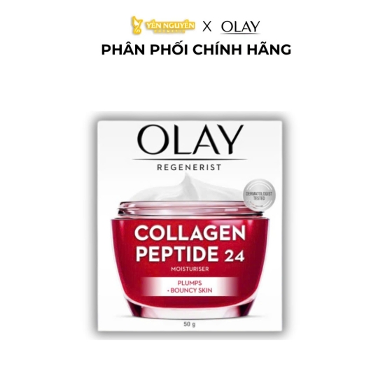 Kem dưỡng ẩm Olay Collagen Peptide 24 căng mướt, sáng khỏe & phục hồi dấu hiệu lão hóa 50g