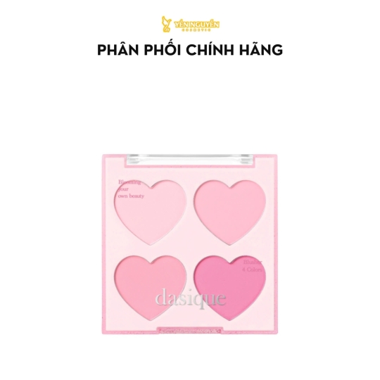 Phấn Má Hồng 4 Ô Dasique Blending Mood Cheek 9g #14 Love Heart