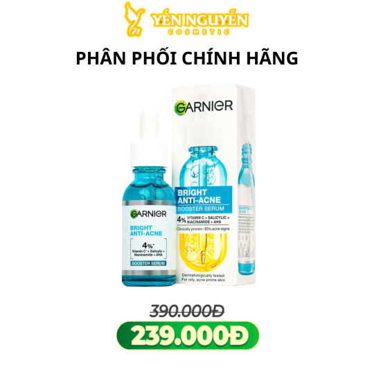 Serum Giảm Mụn Sáng Da Garnier Bright Complete Anti-Acne 30ml