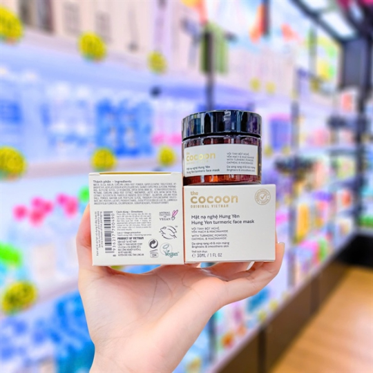 Mặt Nạ Cocoon Chiết Xuất Nghệ Hưng Yên Da Rạng Rỡ Và Mịn Màng 30ml